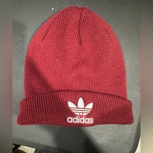 Burgundy Adidas Beanie